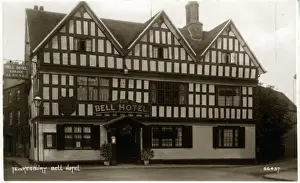 Tewkesbury Prints: Bell Hotel, Tewkesbury, Gloucestershire