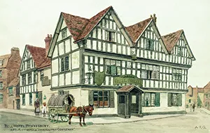 Fletcher Prints: Bell Hotel, Tewkesbury, Gloucestershire