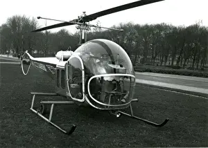 Bell Model 47D-1, OO-UBB, of Sabena, at Melsbrook Airport