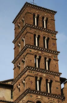 Bell tower of the Basilica of Saints John and Paul. 11th cen