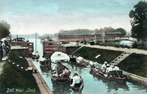 Weir Prints: Bell Weir Lock on the River Thames