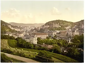 Carlsbad Prints: From the Bellevue Street, Carlsbad, Bohemia, Austro-Hungary