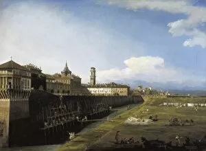 Reale Gallery: BELLOTTO, Bernardo (1720-1780). View of Turin