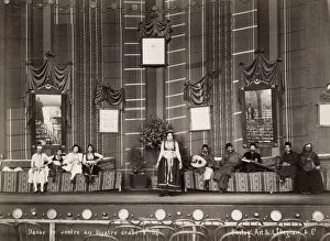 Belly dancer, danse du ventre, in an Egyptian theatre, Cairo