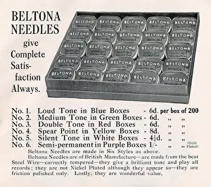 Gramophone Prints: Beltona Gramophone Needles