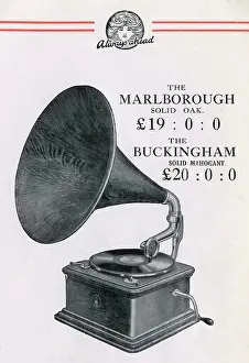 Gramophones Prints: Beltona Marlborough, Buckingham table-top Gramophones