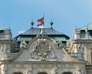 Belvedere Palace (Upper Belvedere) (1721-1723). Facade. Det