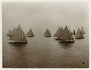 Yacht Prints: Bembridge, Isle of Wight - Hampshire - Redwing Class yachts
