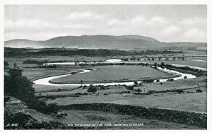 Galloway Prints: Bends in River Cree - Newton Stewart, Dumfries and Galloway