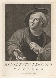 Draughtsman Prints: Benedetto Veracini, Italian painter, 1607-1690