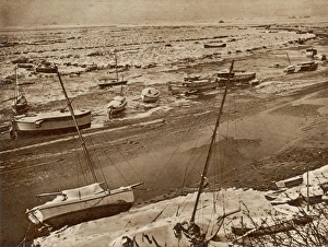 Benfleet Creek during the winter of 1947 Benfleet Creek during the winter of 1947