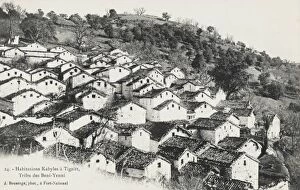 Hill Side Collection: Beni-Yenni Tribe - Kabyle Houses at Tigzirt