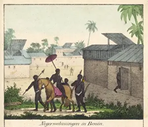 Benin Village Scene