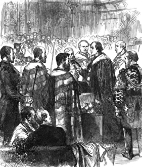 Benjamin Disraeli takes the House of Lords Oath, 1877 Benjamin Disraeli takes the House of Lords Oath, 1877