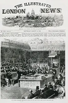 D Israeli Prints: Benjamin Disraeli talking to the Common House