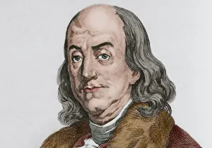 Founding Prints: Benjamin Franklin - American scientist, inventor, politician