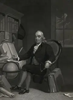 1706 Prints: Benjamin Franklin - born in Boston, Jany. 17th 1706 -- died