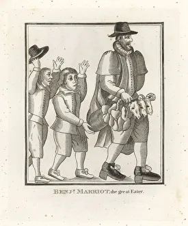 Marriot Prints: Benjamin Marriot, English lawyer, the Great Eater, died 1653