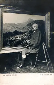 Williams Prints: Benjamin Williams Leader, R. A. at work
