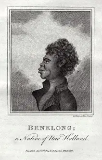 Falkland Prints: Bennelong, an Australian aborigine of the Sydney region