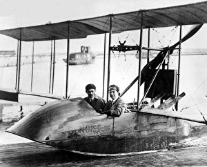 Scheduled Collection: Benoist flying boat and pilot Tony Jannus Sp Petersburg