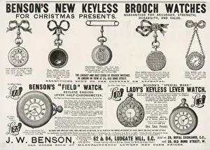 Benson Prints: Benson Watch Advert 1894