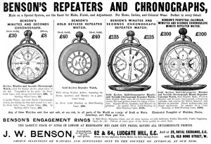 Benson Prints: Benson Watch Advert 1895