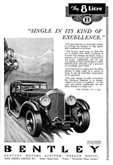 Images Dated 27th July 2018: Bentley Motors advertisement