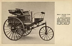 Carl Collection: Benz Motor Car of 1888