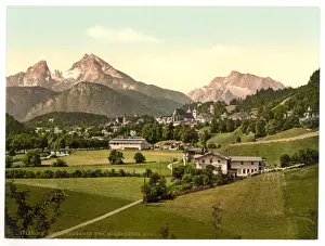 Berchtesgaden Prints: Berchtesgaden from Malerhugel, Upper Bavaria, Germany