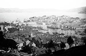 Bergen Prints: bergen panorama norway