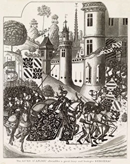 Images Dated 11th September 2020: Bergerac is besieged by le duc d Anjou Date: circa 1345