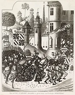 Anjou Gallery: Bergerac is besieged by le duc d Anjou Date: circa 1345