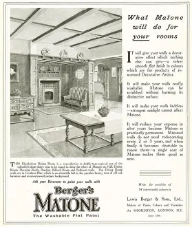 Berger's Matone Advertisement