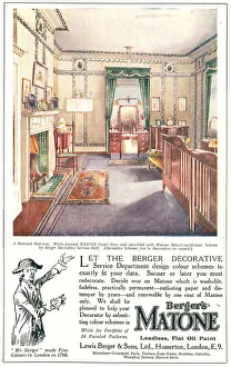 Berger's Matone Advertisement