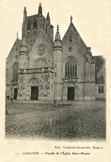 Images Dated 24th March 2016: Bergues, France - facade of the Saint Martin Church