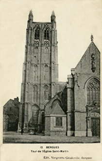 Images Dated 24th March 2016: Bergues, France - tower of the Saint Martin Church