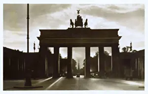 Iconic Prints: Berlin, Germany - Brandenburg Gate in the late evening light