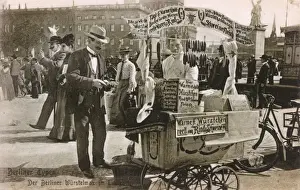 Berlin, Germany - Mobile Sausage Seller in the Lustgarten