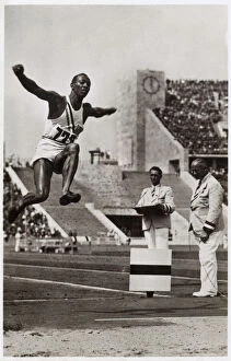 Berlin Olympic Games - Jesse Owens in the Long Jump