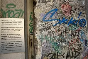 Images Dated 24th August 2007: Part of the Berlin Wall, Checkpoint Charlie Museum, Berlin