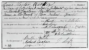 Harriet Prints: Berlioz Marriage Cert