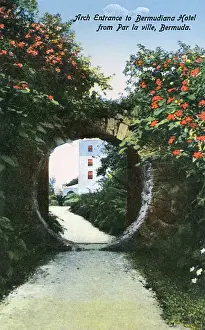 Bermuda, Arch Entrance to Bermudiana Hotel from Par la Ville