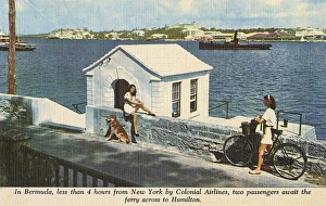 Await Gallery: Bermuda - Passengers awaiting ferry to Hamilton