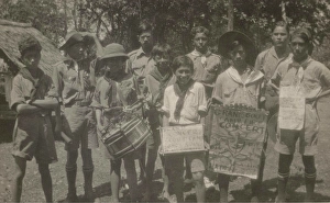 Drumming Collection: Bermuda scouts advertising campfire concert