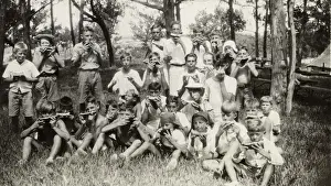 Melons Prints: Bermuda scouts on Melon Parade