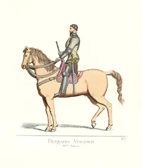 1861 Prints: Bernabo Visconti, Lord of Milan, 14th century