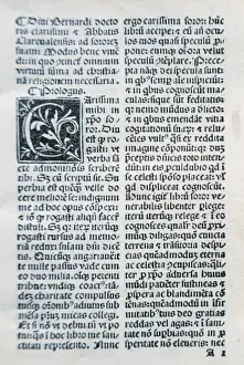 Bernard of Clairvaux (1090-1153). Divi Bernardi Abratis ad