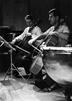 Aldeburgh Gallery: Bernard Richards Cellist Rehearsing