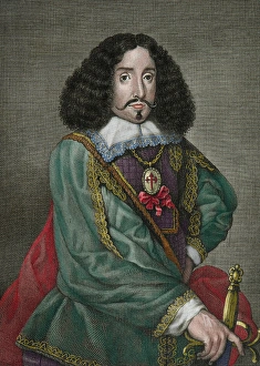 1676 Gallery: Bernardino de Rebolledo (1597-1676). Spanish poet, soldier a